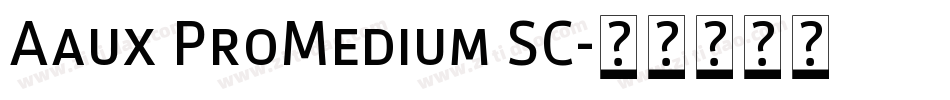 Aaux ProMedium SC字体转换